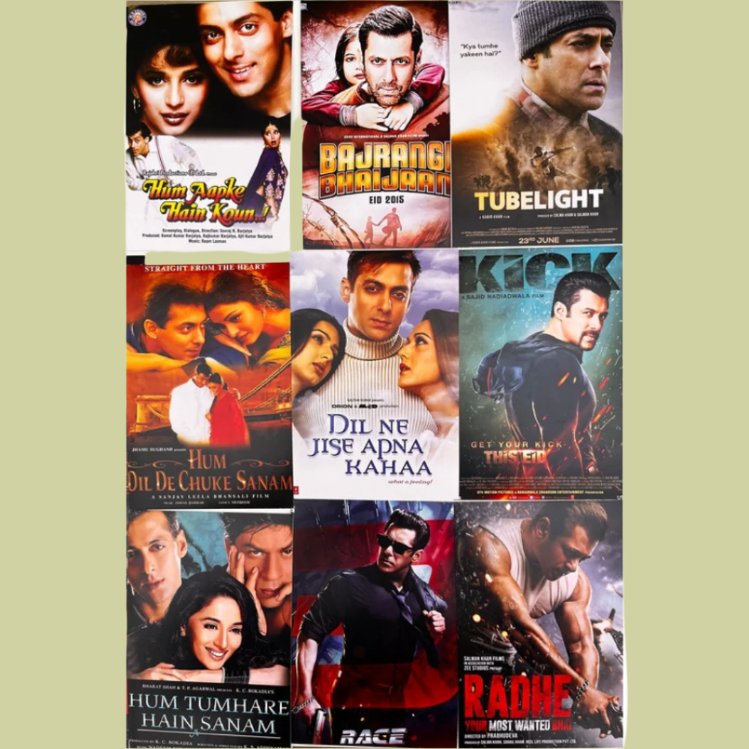 Salman Khan ALL movie posters (pack of 80)