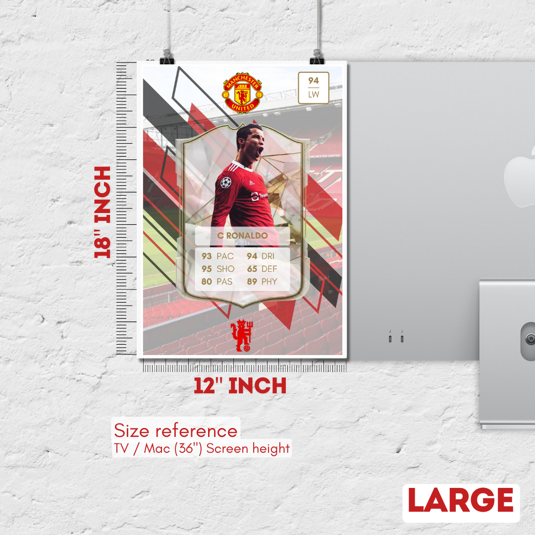 Manchester United Posters (ALL Time Best Collection) [Pack of 22 Man United Posters] {Available in 4 sizes}