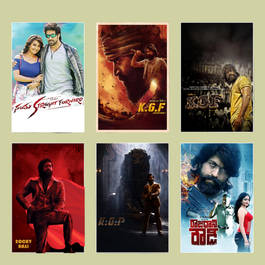 Yash ALL movie posters | Pack of 35 ROCKING STAR posters