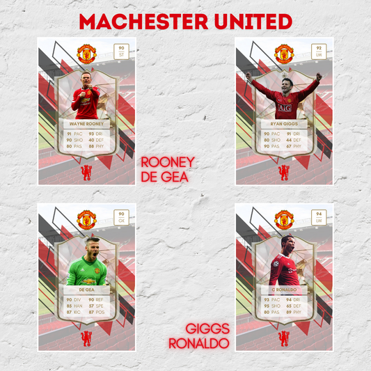 Manchester United Posters (ALL Time Best Collection) [Pack of 22 Man United Posters] {Available in 4 sizes}