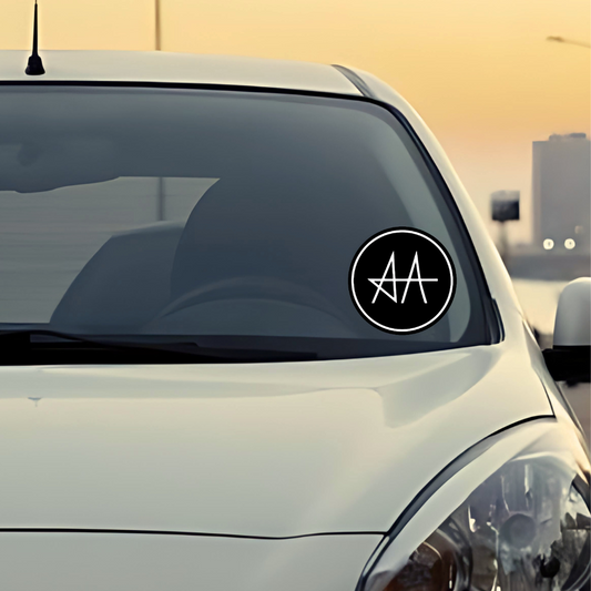 Allu Arjun Car Sticker | AA Car Sticker (3X3 inch) | Icon STAR Allu Arjun