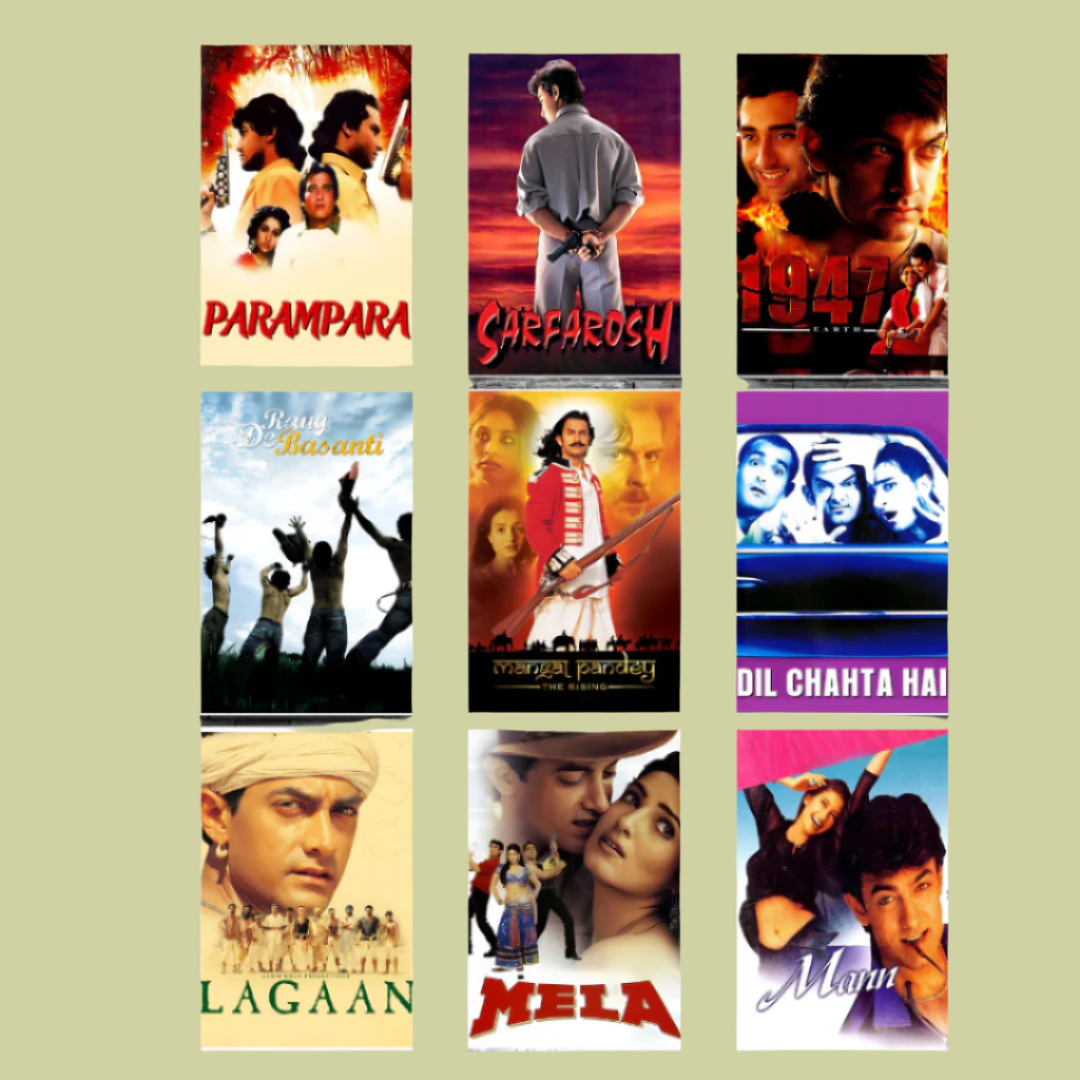 Aamir Khan ALL Movie Posters | Pack of 45 movie posters