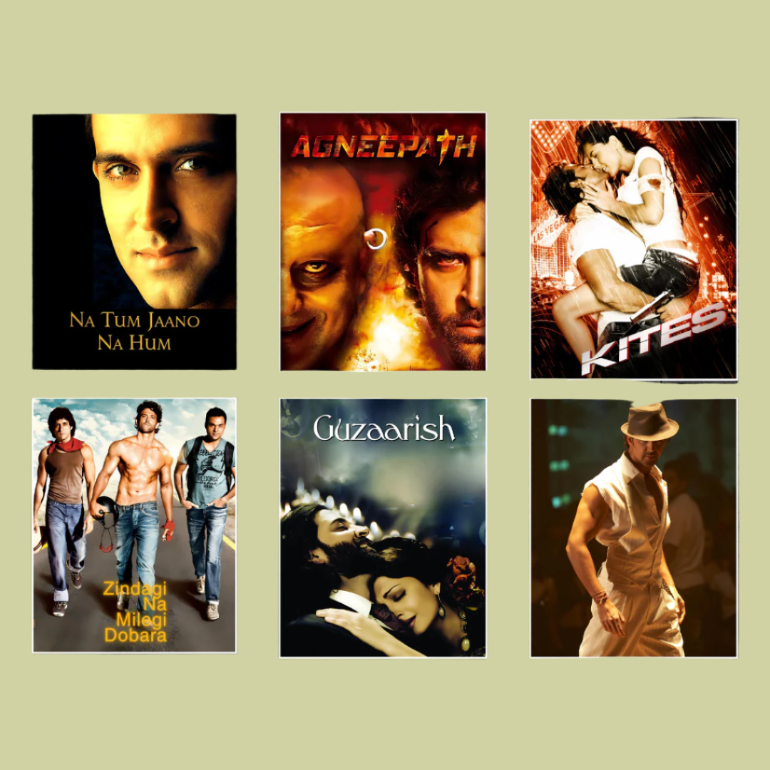 Hrithik Roshan ALL movie posters | Pack of 32 posters