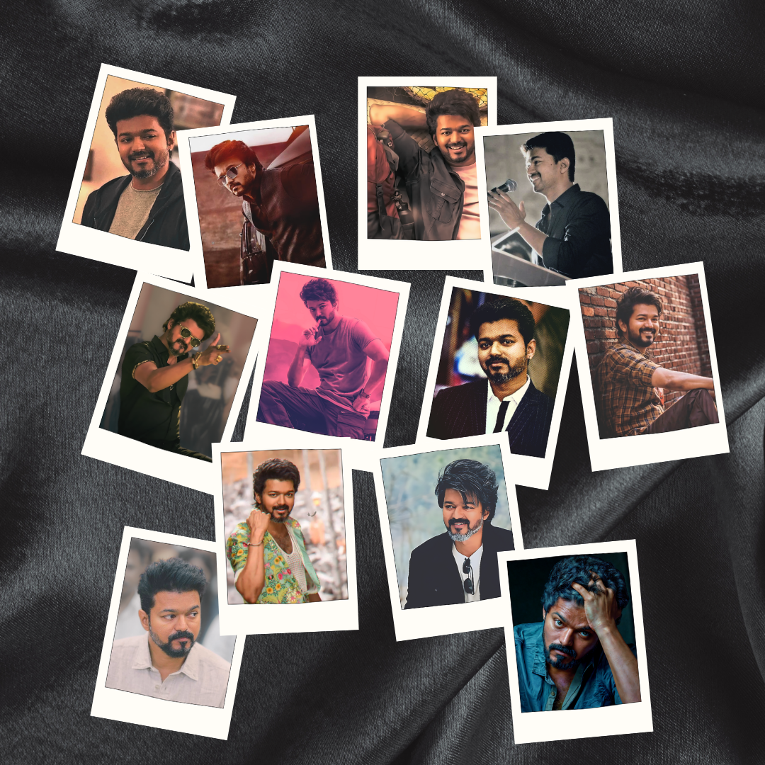 Vijay Thalapathy MINI poster cards for phone/ desk/ fridge (pack of 12) (2 x 3 inch)