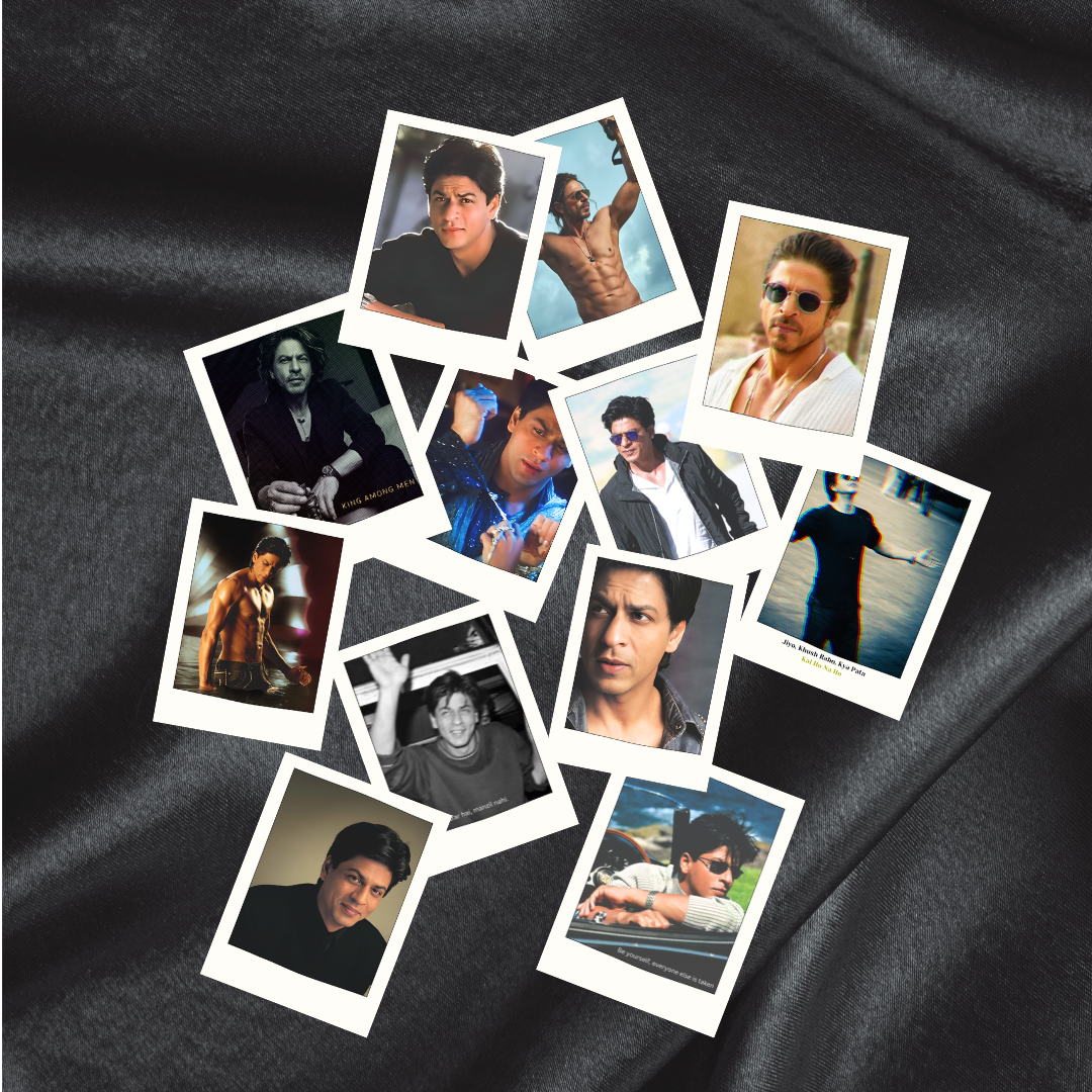 Shah Rukh Khan MINI Poster cards for your phone/ fridge/ desk (pack of 12 SRK poster cards) (2x3 inch)