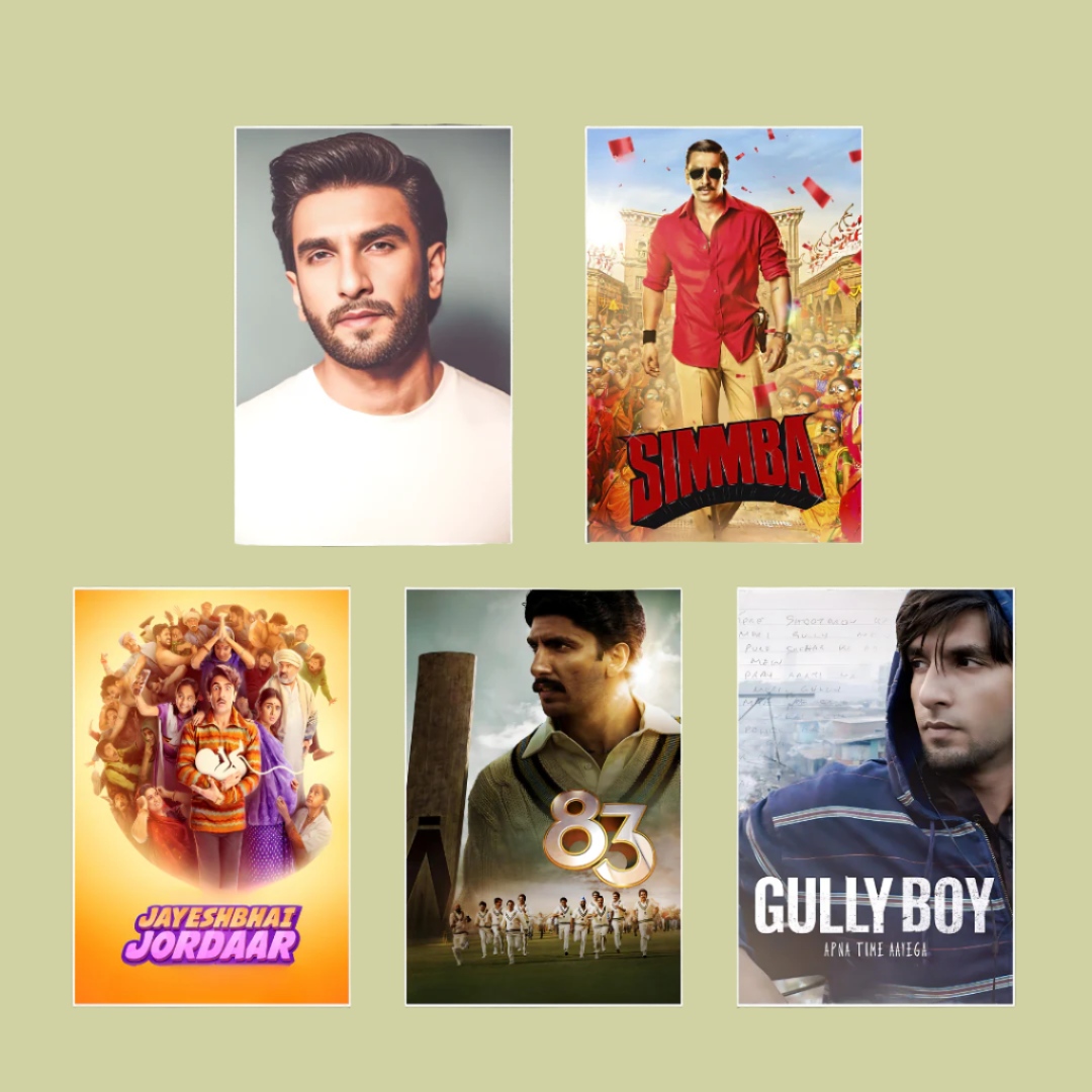 Ranveer Singh ALL movie posters | Pack of 21 posters