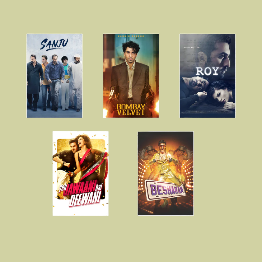 Ranbir Kapoor ALL movie posters | Pack of 27 movie posters