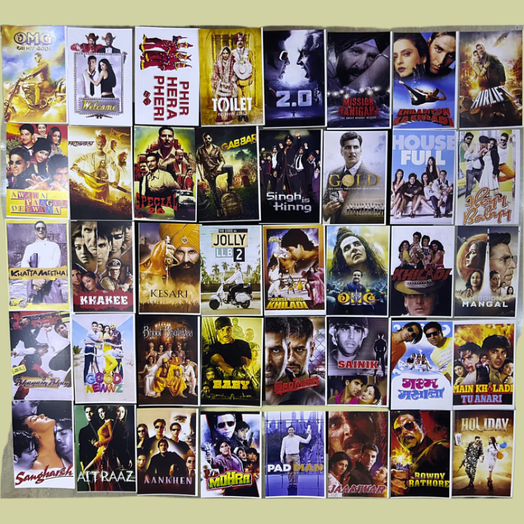 Akshay Kumar ALL movie posters | Pack of 48 posters