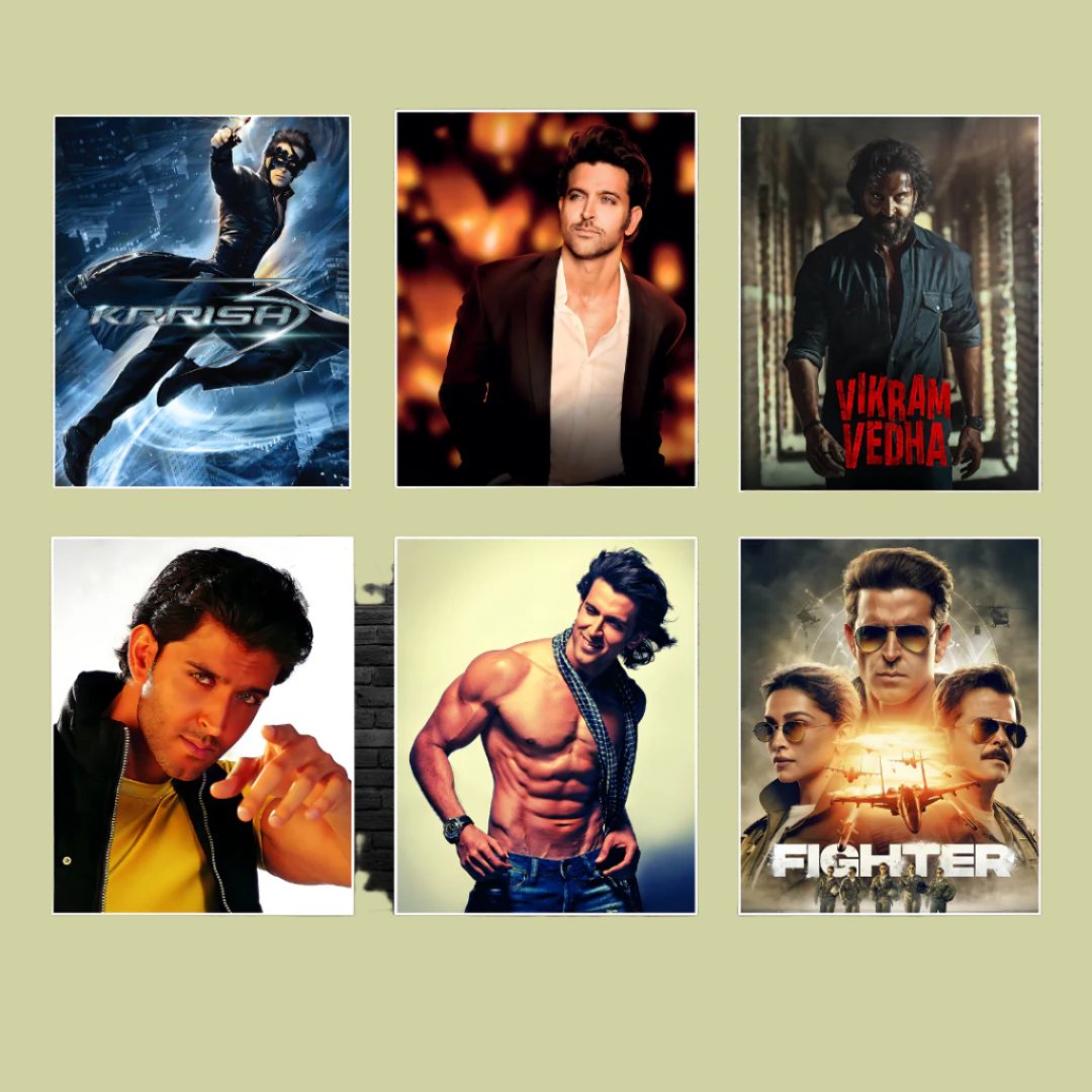 Hrithik Roshan ALL movie posters | Pack of 32 posters