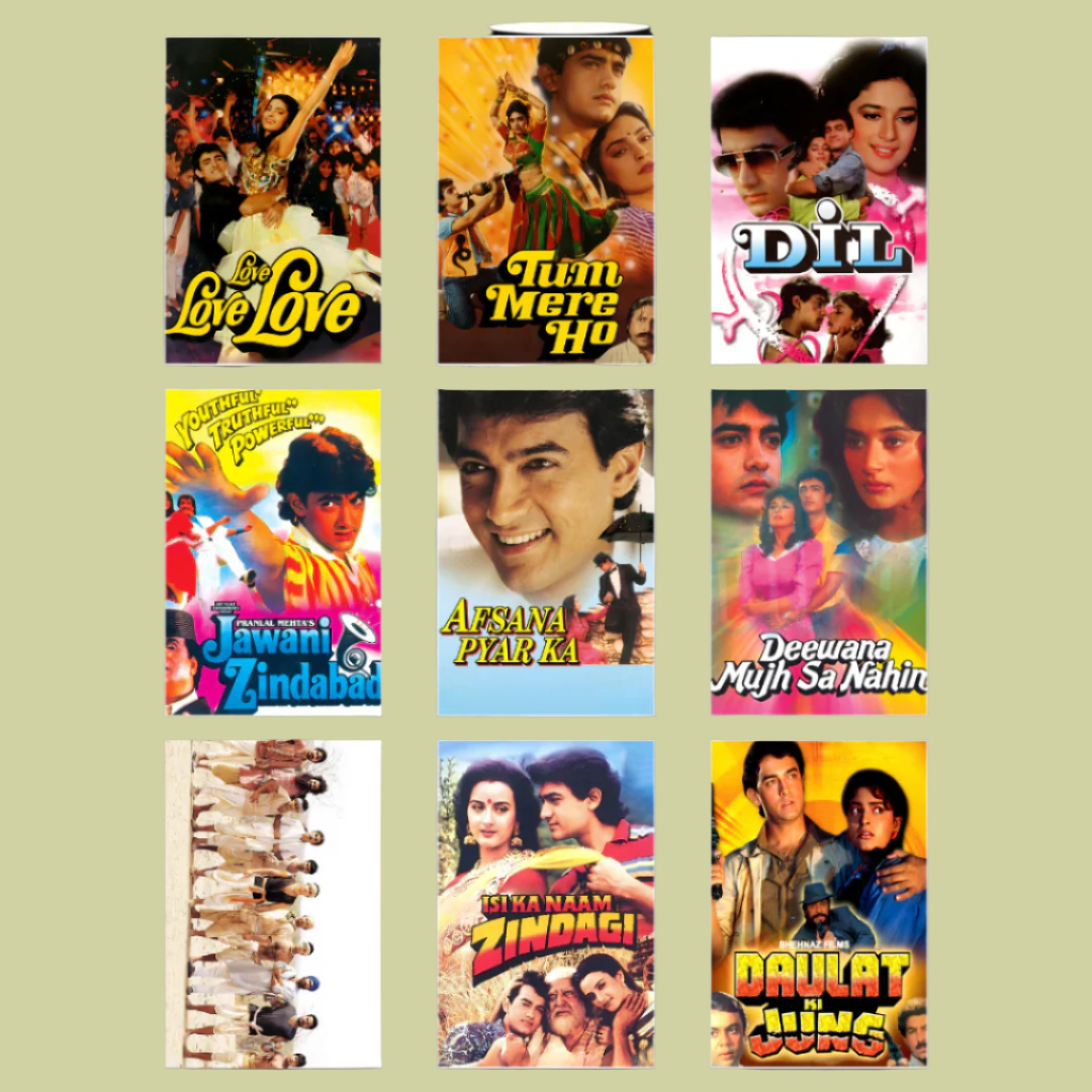 Aamir Khan ALL Movie Posters | Pack of 45 movie posters