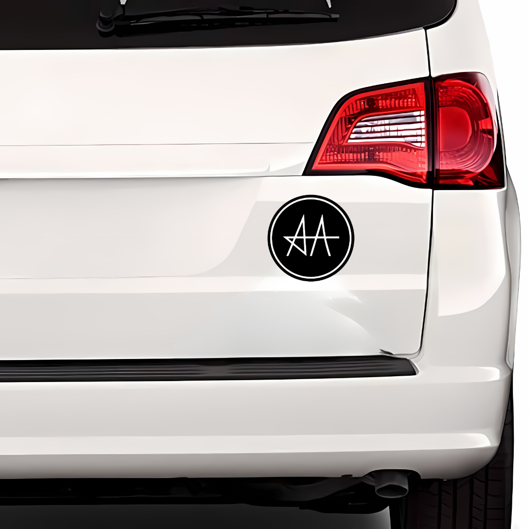 Allu Arjun Car Sticker | AA Car Sticker (3X3 inch) | Icon STAR Allu Arjun