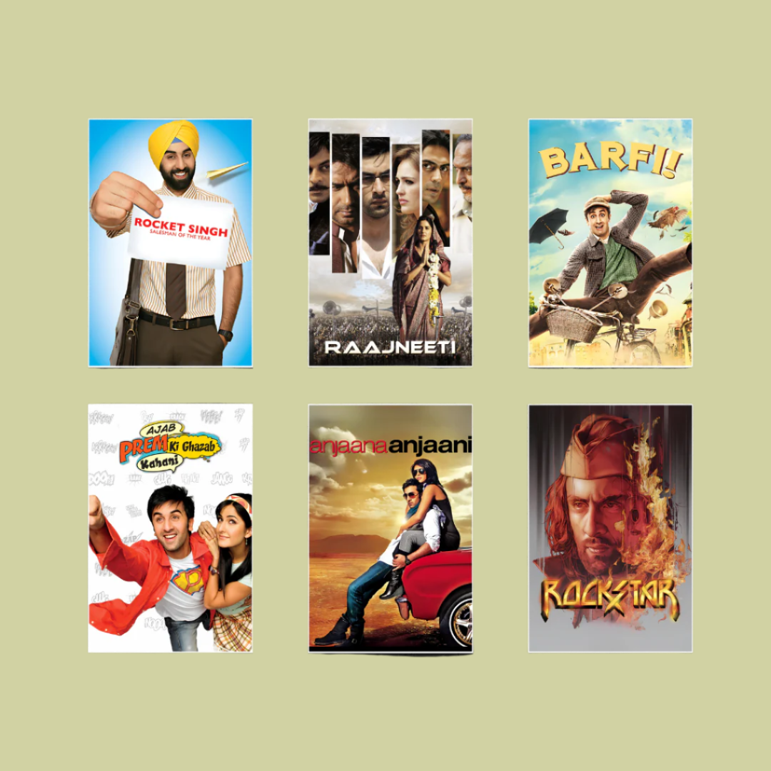 Ranbir Kapoor ALL movie posters | Pack of 27 movie posters