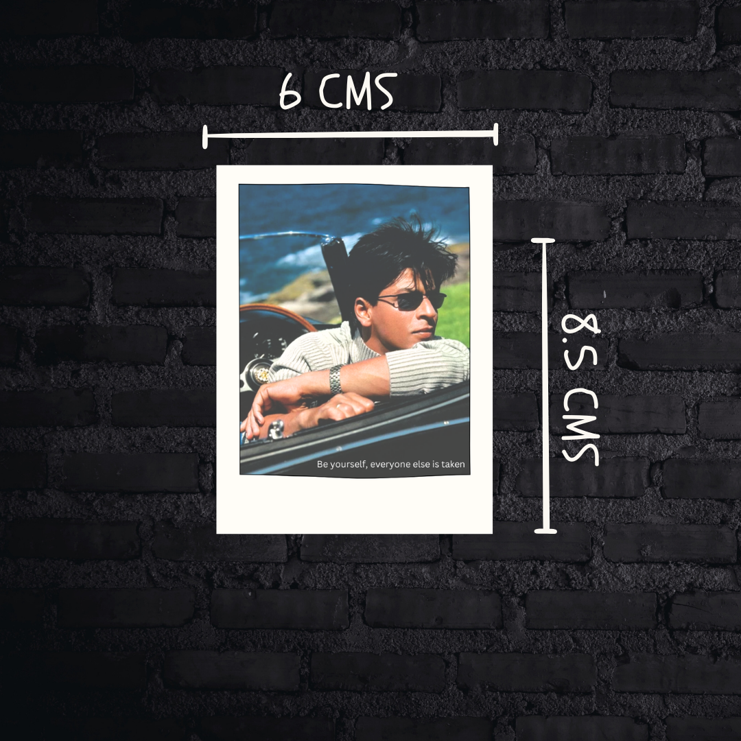 Shah Rukh Khan MINI Poster cards for your phone/ fridge/ desk (pack of 12 SRK poster cards) (2x3 inch)