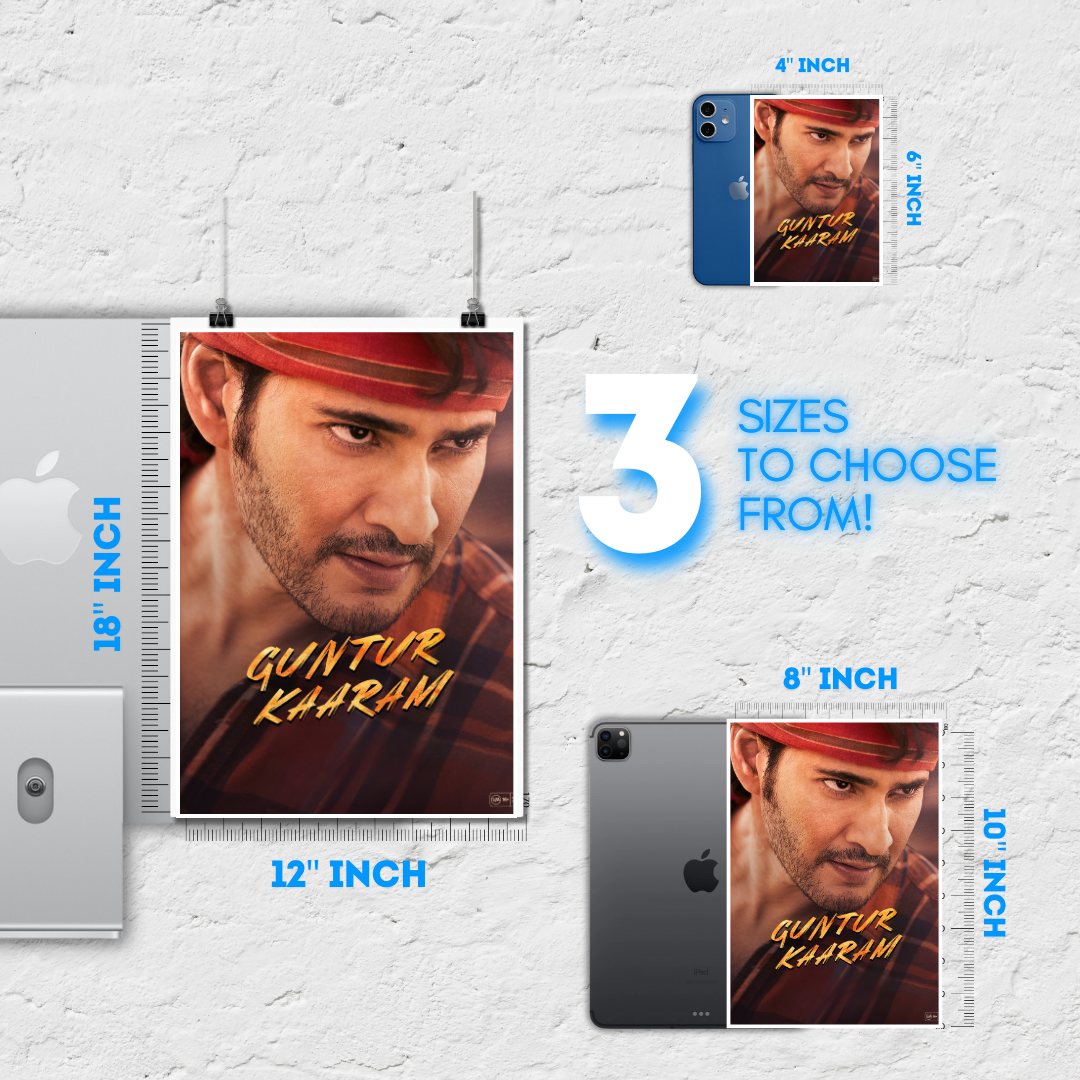 Mahesh Babu ALL Movie Posters (Pack of 30 Super STAR Mahesh Babu posters) 3 Sizes available