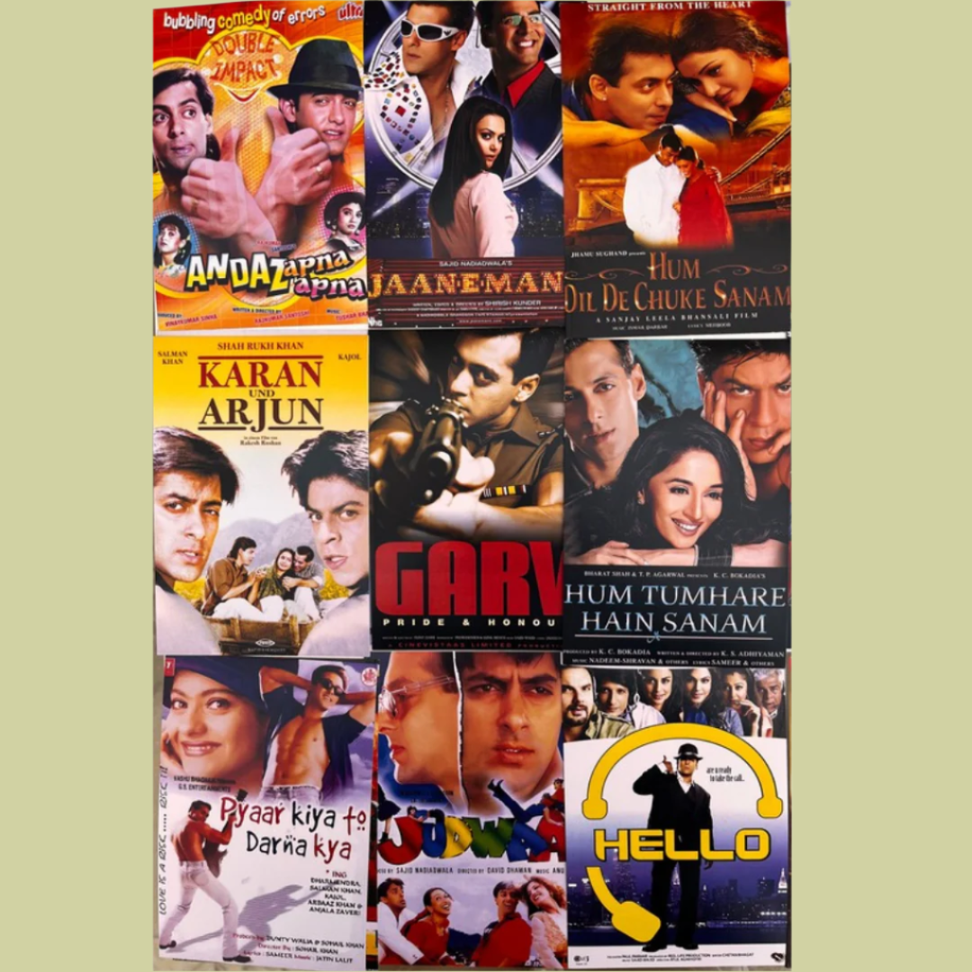 Salman Khan ALL movie posters (pack of 80)