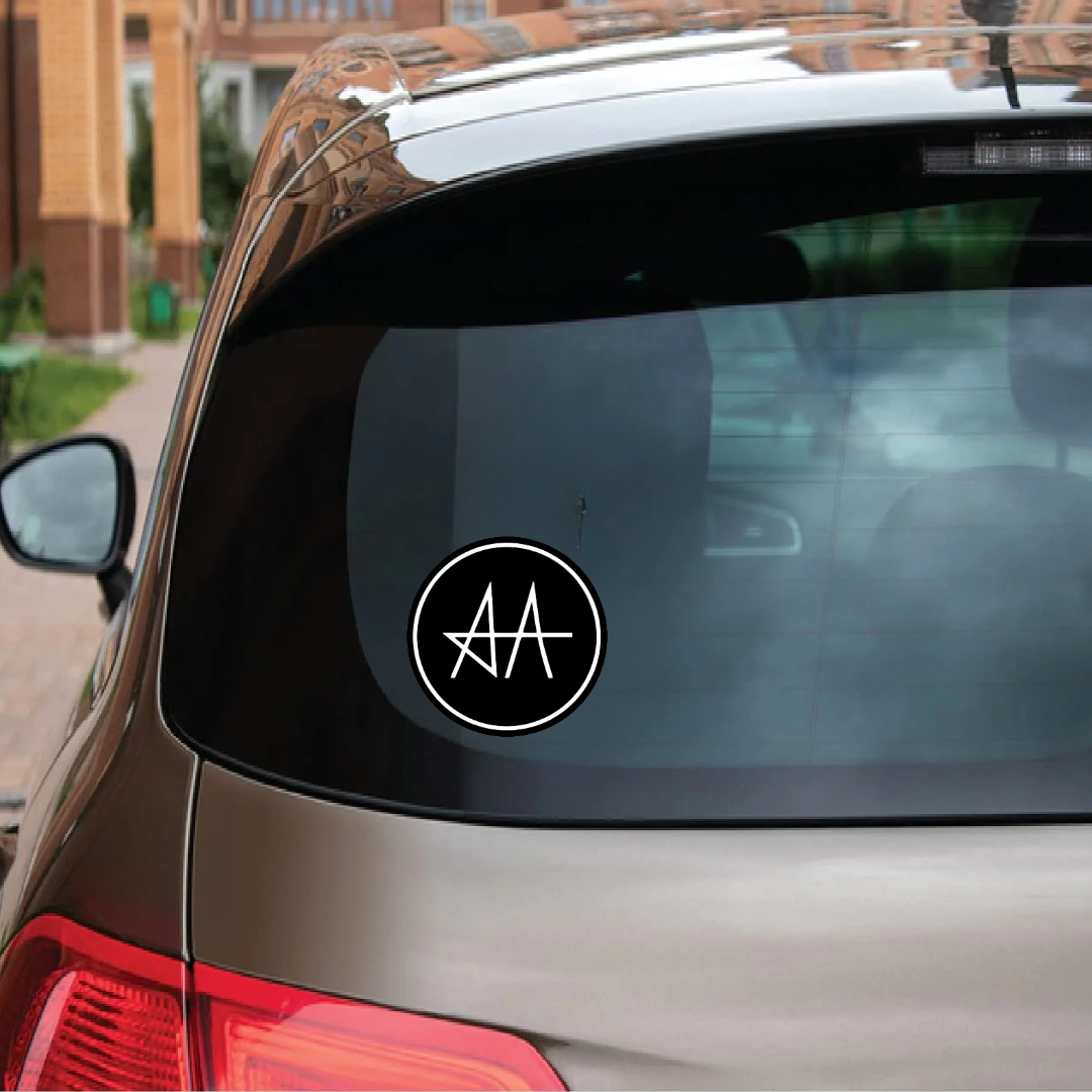 Allu Arjun Car Sticker | AA Car Sticker (3X3 inch) | Icon STAR Allu Arjun