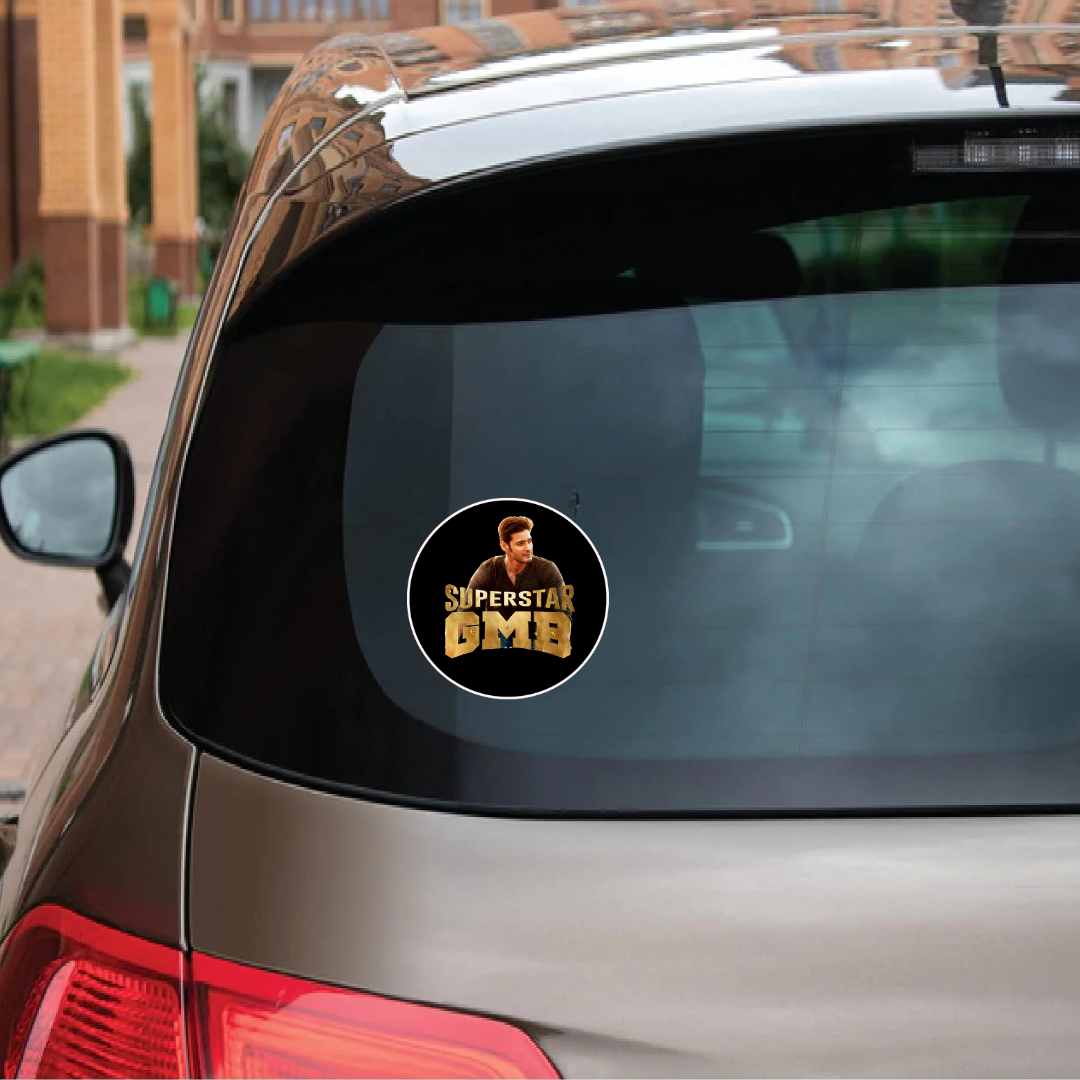 Mahesh Babu Car Sticker for FANS | (3x3 inch) Super STAR Mahesh Babu Car Sticker