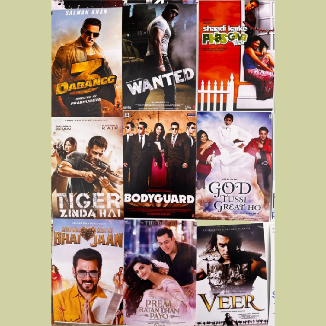 Salman Khan ALL movie posters (pack of 80)