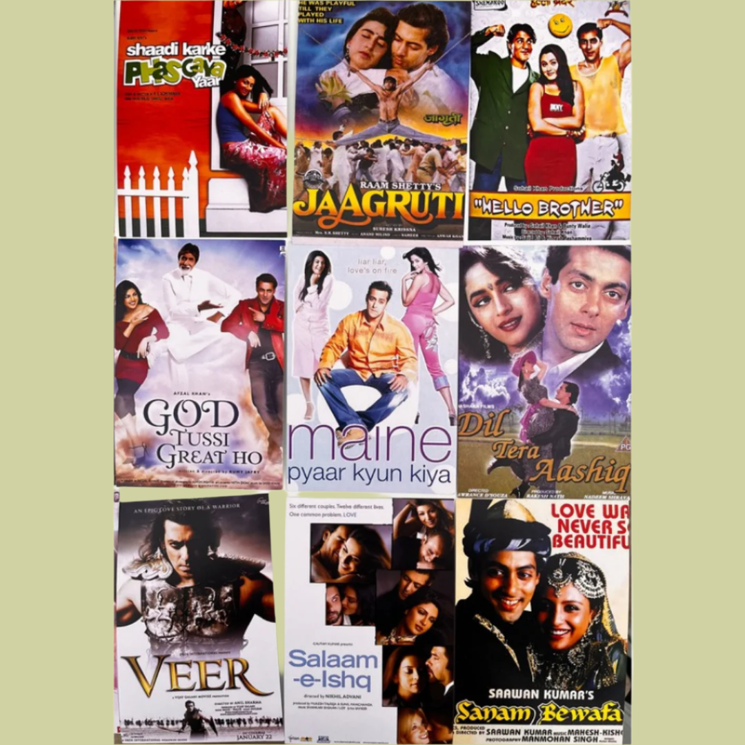 Salman Khan ALL movie posters (pack of 80)